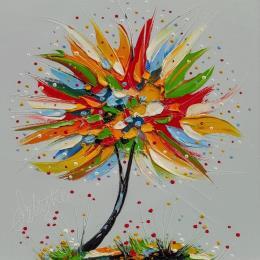 Painting Je t'en donne by Fonteyne David | Painting Naive art Acrylic, Oil Pop icons