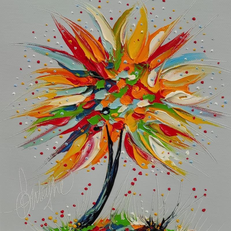 Peinture Je t'embrasse par Fonteyne David | Tableau Art naïf Huile Acrylique