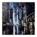 Painting NY by night 2 by Poumès Jérôme | Painting Figurative Urban Acrylic