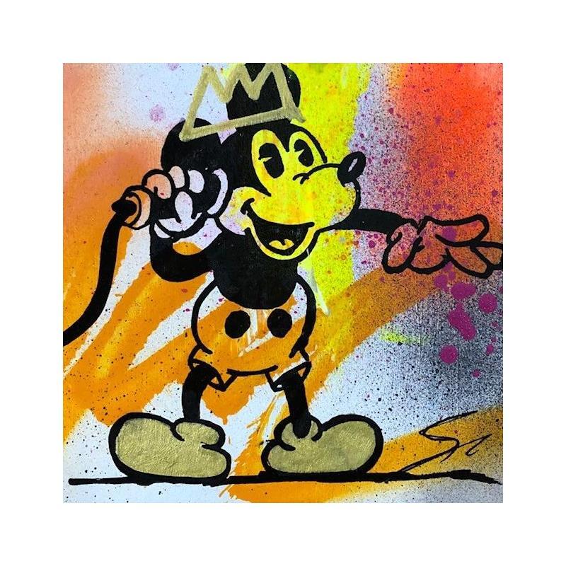 Pintura WHO ARE YOU? por Mestres Sergi | Pintura Pop art Iconos pop Graffiti Cartón