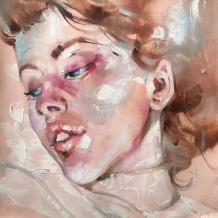 Painting Rosa by Abbondanzia Monica | Painting Figurative Acrylic, Oil Portrait