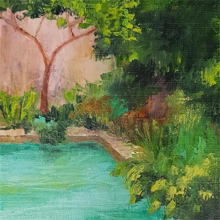 Peinture Le bassin par Bessé Laurelle | Tableau Figuratif Huile Paysages, Scènes de vie