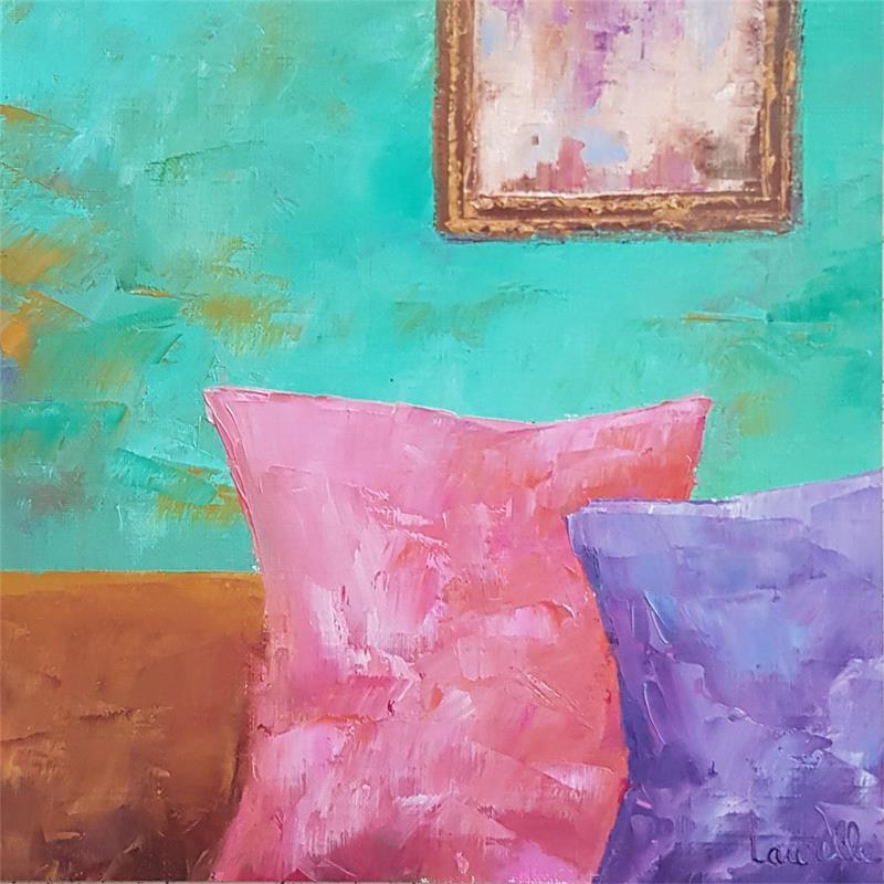 Peinture Le rendez-vous par Bessé Laurelle | Tableau Figuratif Scènes de vie Huile