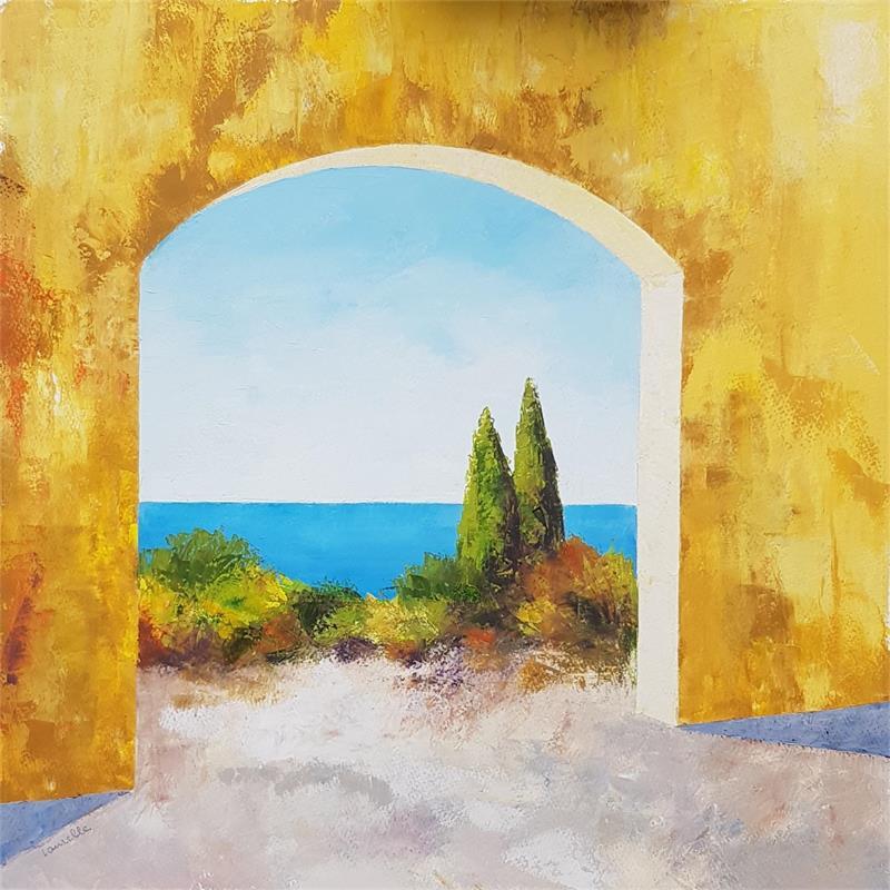 Painting Couleurs d'origine by Bessé Laurelle | Painting Figurative Landscapes Marine Life style Oil