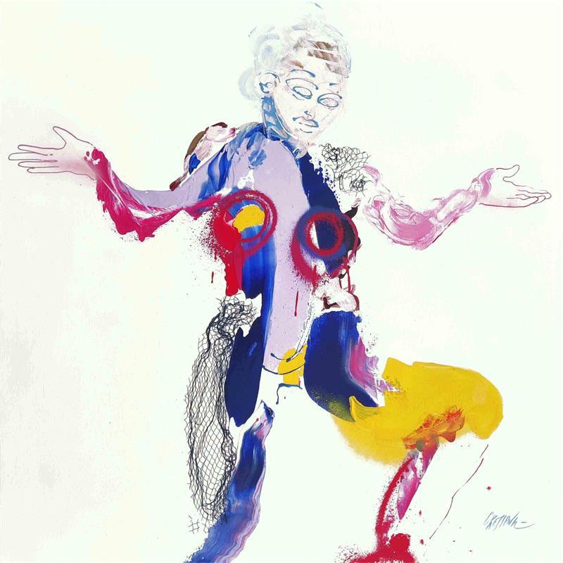 Gemälde To Be Or Not To Be von Cressanne | Gemälde Figurativ Akt Acryl