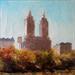 Painting Central Park by Poumès Jérôme | Painting Figurative Urban Acrylic