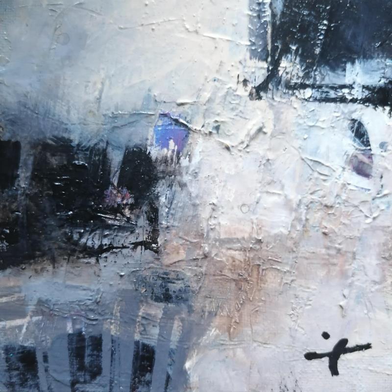 Peinture La lueur par Teoli Chevieux Carine | Tableau Abstrait Minimaliste Acrylique