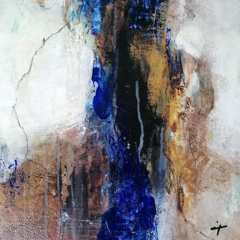 Peinture Esprit Bohème par Teoli Chevieux Carine | Tableau Abstrait Minimaliste Acrylique