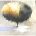 Peinture Poetry-tree par Lundh Jonas | Tableau Figuratif Paysages Nature Minimaliste Acrylique