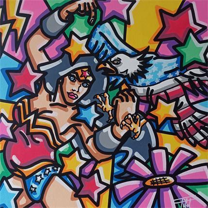 Painting My body is not mine in America by Fifel | Painting Pop-art Acrylic Pop icons