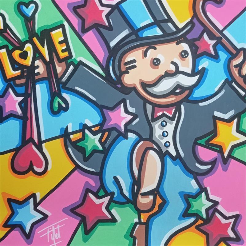 Painting Aristo du coeur by Fifel | Painting Pop-art Pop icons Acrylic