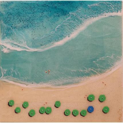 Peinture Saint Pete Beach par Aurélie Lafourcade painter | Tableau Figuratif Acrylique, Résine Marine, Minimaliste, Paysages