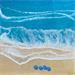 Painting Diani Beach by Aurélie Lafourcade painter | Painting Figurative Landscapes Marine Minimalist Acrylic Resin