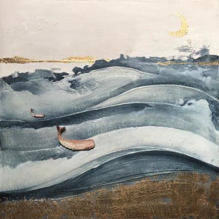 Peinture UN'ALTRA NOTTE par Roma Gaia | Tableau Figuratif Sable