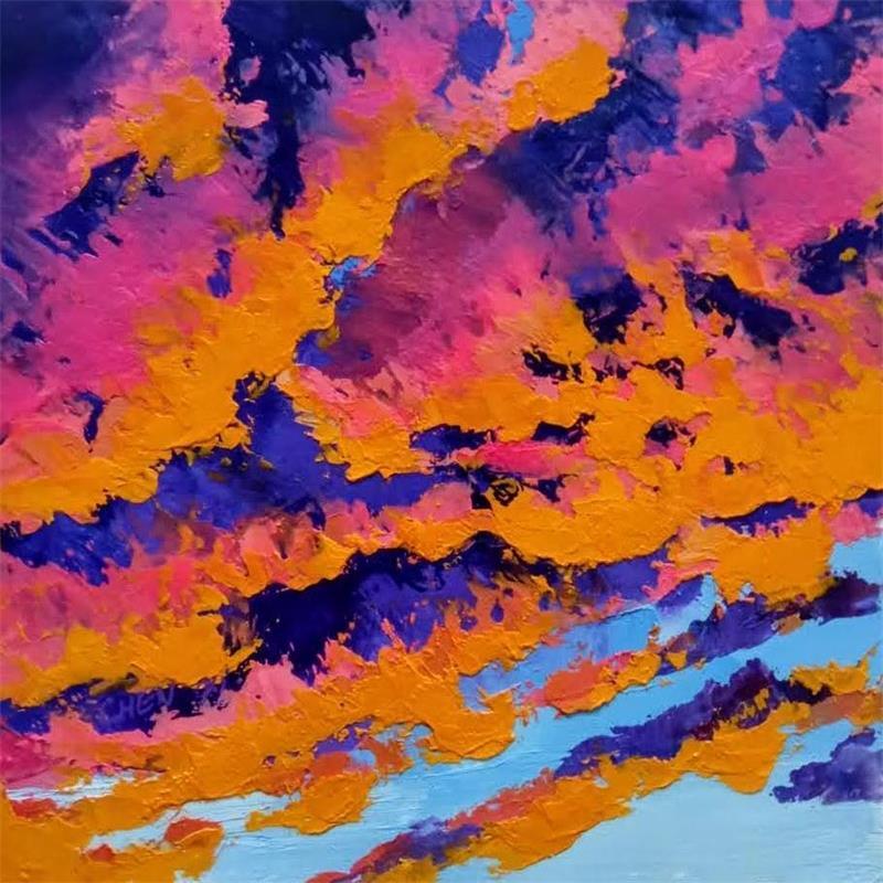 Painting Nuage by Chen Xi | Painting Figurative Landscapes Oil