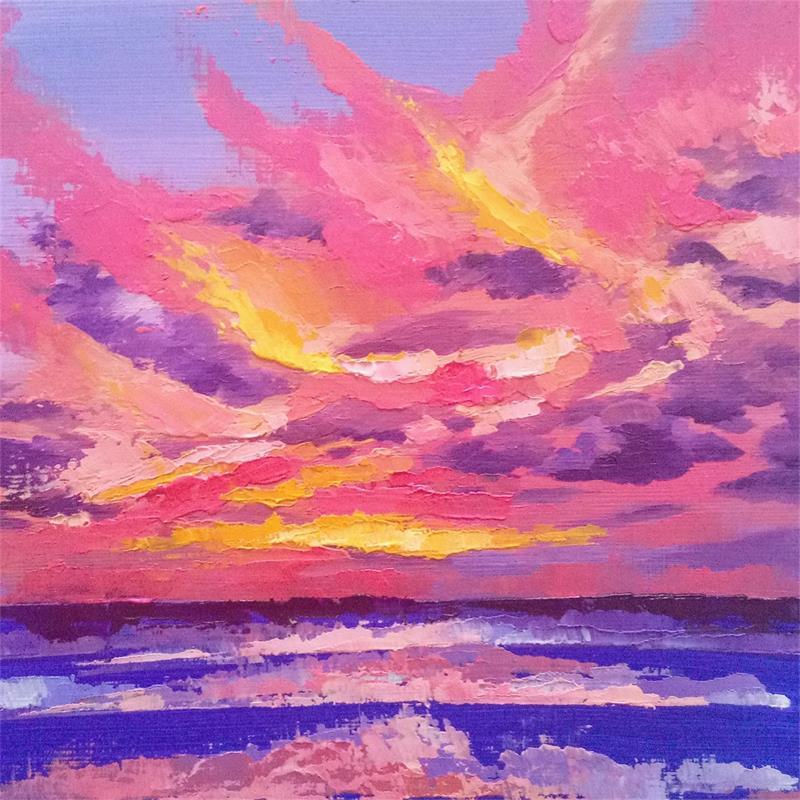 Painting Nuage III by Chen Xi | Painting Figurative Landscapes Oil