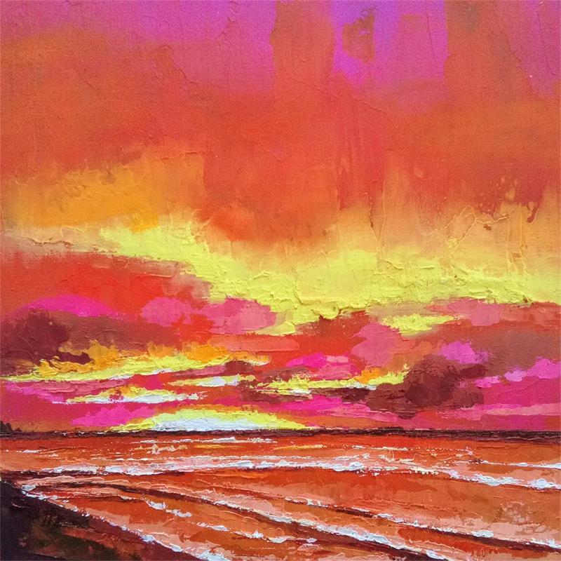 Peinture Cloudscape par Chen Xi | Tableau Figuratif Paysages Marine Huile