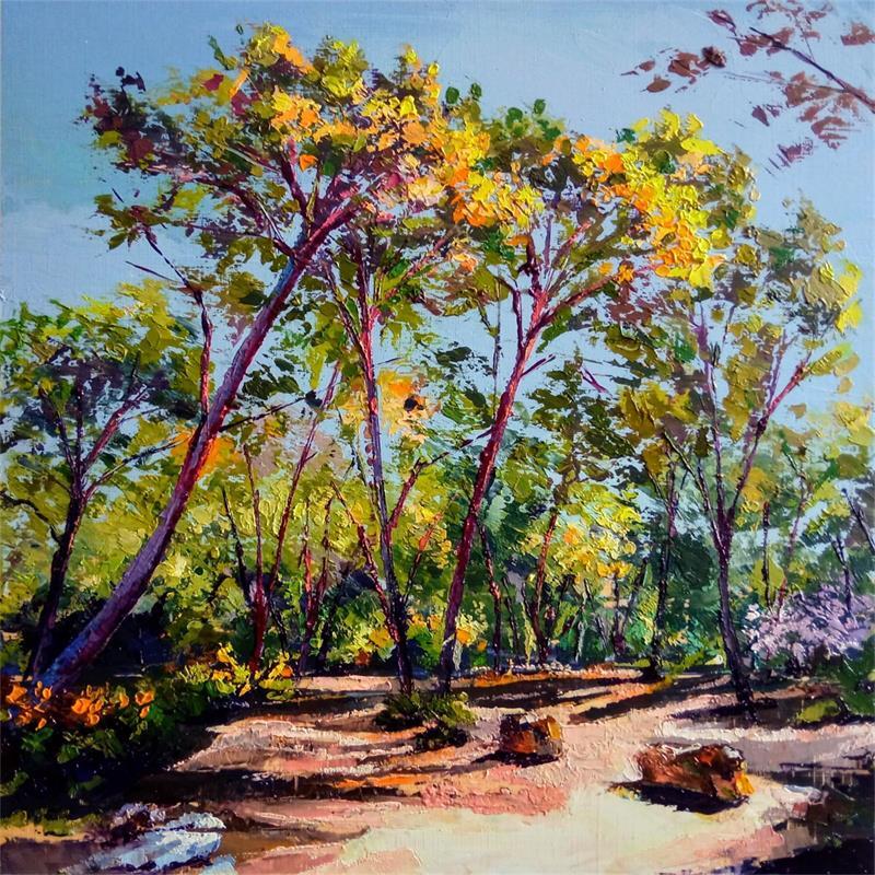 Painting Bibémus Aix by Chen Xi | Painting Figurative Landscapes Oil