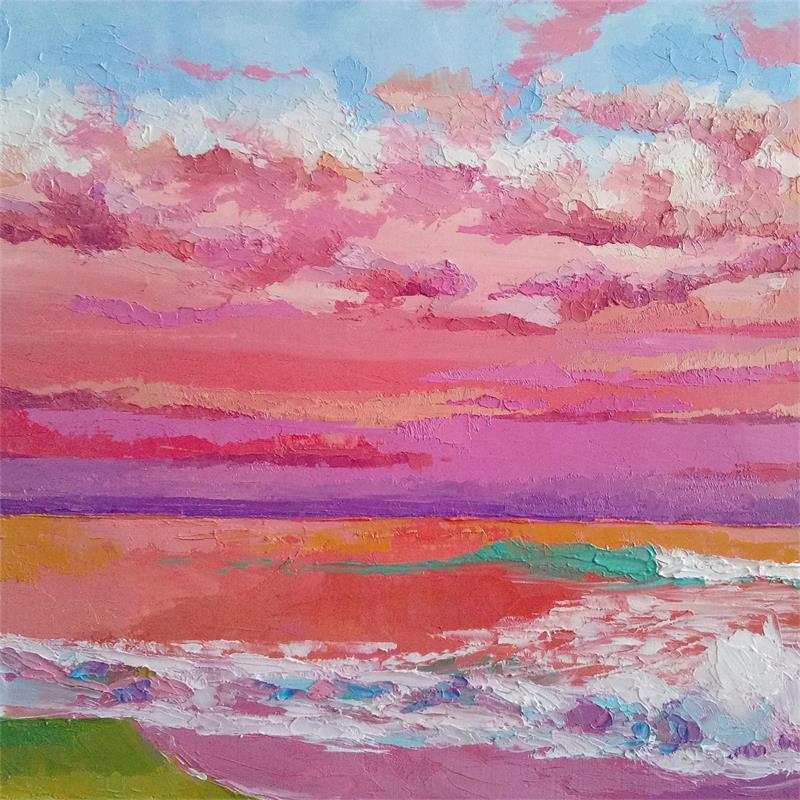 Painting Nuage N° 10 by Chen Xi | Painting Figurative Marine Oil