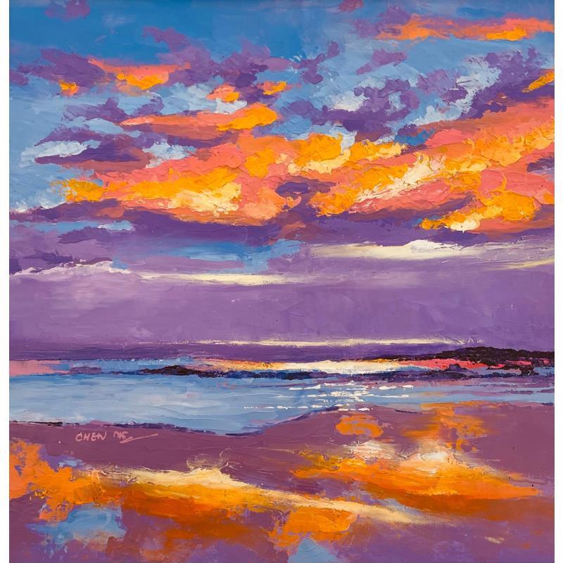 Painting Sunset V by Chen Xi | Painting Figurative Oil