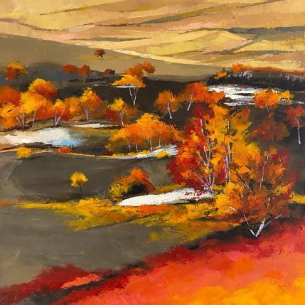 Painting Paysage automne by Chen Xi | Painting Figurative Oil Landscapes