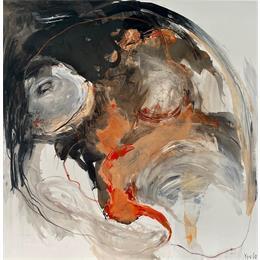 Peinture Chamboule tout par YO&CO | Tableau Figuratif Encre Minimaliste, Nu