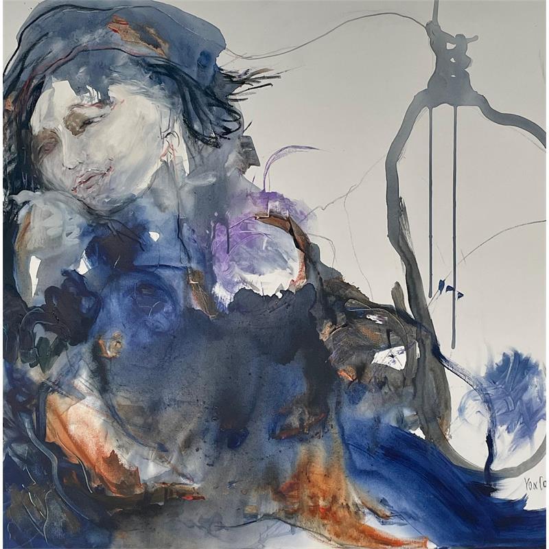 Peinture Malices par YO&CO | Tableau Figuratif Nu Minimaliste Encre