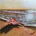 Painting COQUILLAGE ORANGE by Bougouin Laurent | Painting Figurative Marine Acrylic