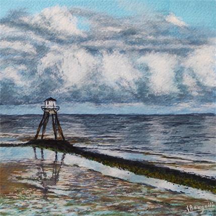 Painting PHARE SUR PILOTIS by Bougouin Laurent | Painting Figurative Acrylic Marine, Pop icons