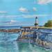 Painting VAUBAN EN ILE DE RE by Bougouin Laurent | Painting Figurative Marine Acrylic