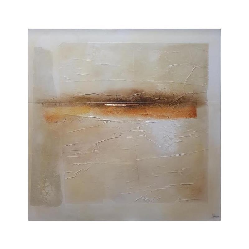 Pintura Abst#110 por Hévin Christian | Pintura Abstracto Minimalista Madera