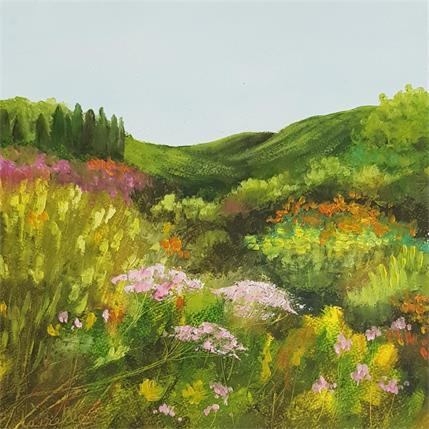 Peinture Prairie sauvage par Bessé Laurelle | Tableau Figuratif Huile Paysages