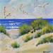 Peinture Dunes et mouettes 7 par Lallemand Yves | Tableau Figuratif Paysages Marine Acrylique
