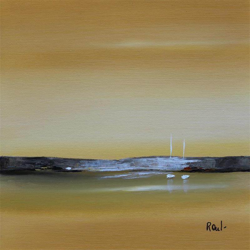 Painting Emotions 40 by Roussel Marie-Ange et Fanny | Painting Figurative Marine Oil