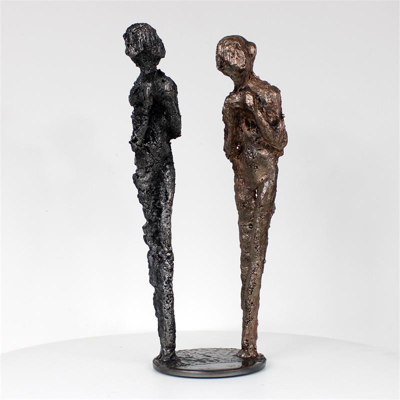 Sculpture Duo de muses 79-22 par Buil Philippe | Sculpture Figuratif Nu Métal