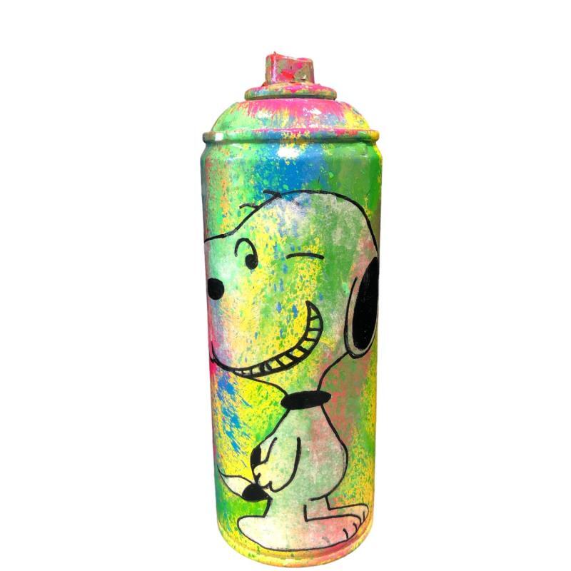 Sculpture Snoopy smile par Kikayou | Sculpture Graffiti