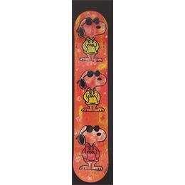 Sculpture Snoopy cool by 3 (Orange) par Kikayou | Sculpture