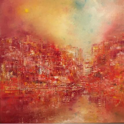 Peinture Charbons Ardents par Levesque Emmanuelle | Tableau Figuratif Huile Urbain