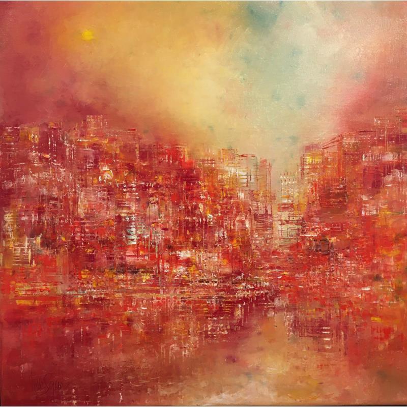 Peinture Charbons Ardents par Levesque Emmanuelle | Tableau Figuratif Urbain Huile