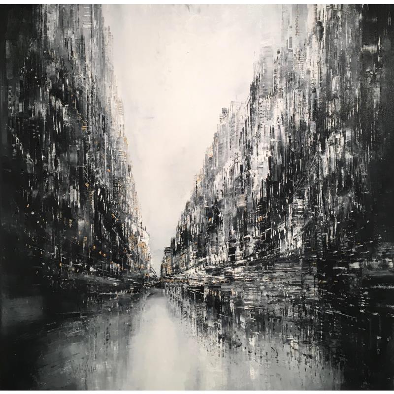 Painting Movie by Levesque Emmanuelle | Painting Figurative Urban Oil