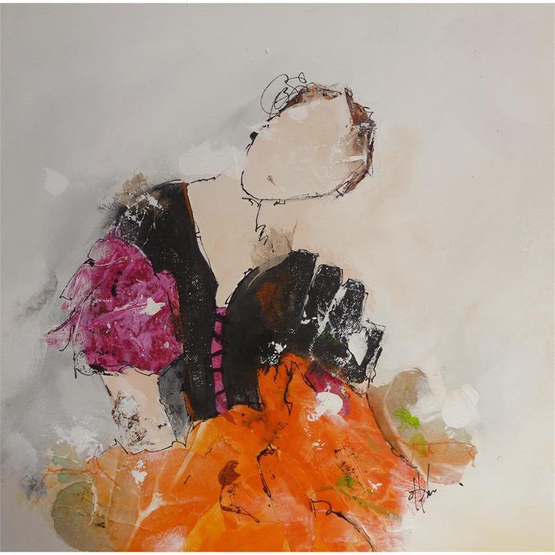 Peinture Sariette par Han | Tableau Abstrait Portraits