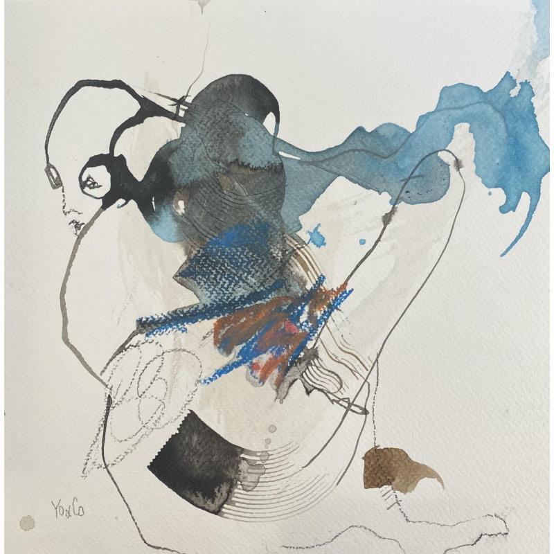 Gemälde Mes surprises von YO&CO | Gemälde Figurativ Akt Minimalistisch Tinte