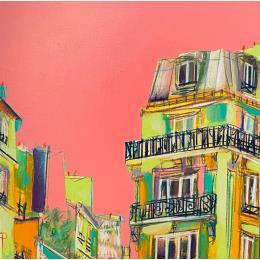 Painting Être ici juste bien by Anicet Olivier | Painting Figurative Acrylic Urban