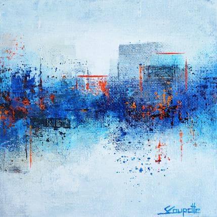 Painting Blue dream by Coupette Steffi | Painting Figurative Acrylic Urban