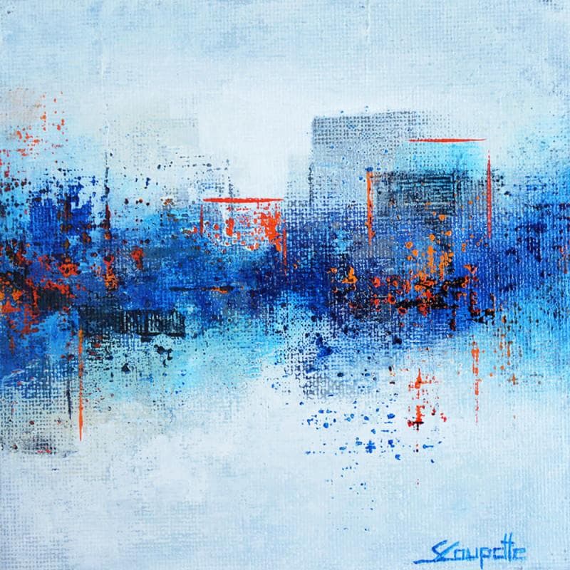 Painting Blue dream by Coupette Steffi | Painting Figurative Urban Acrylic