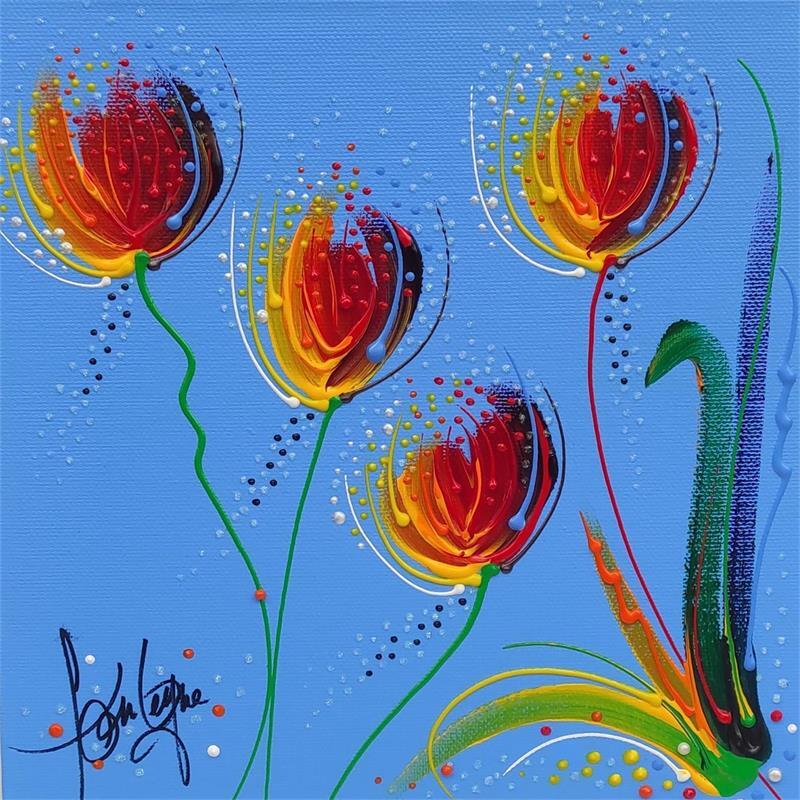 Peinture L'espérance avec toi par Fonteyne David | Tableau Figuratif Natures mortes Carton Acrylique