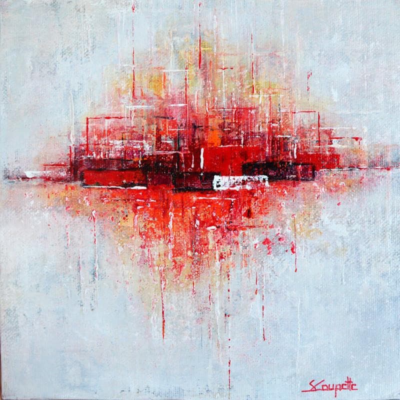 Painting Hopeful by Coupette Steffi | Painting Figurative Urban Acrylic