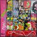 Peinture Pop NYC par Costa Sophie | Tableau Pop-art Icones Pop Acrylique Collage Posca Upcycling