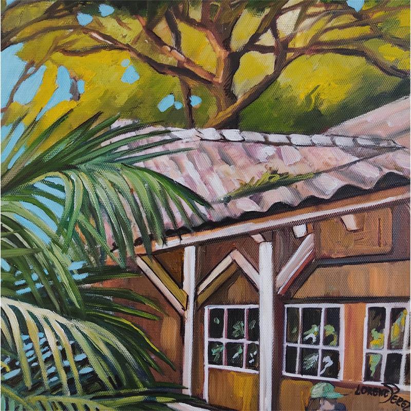 Peinture Pia au cap ferret par Lorene Perez | Tableau Figuratif Paysages Huile