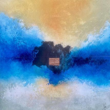 Peinture Abstraction # 066 par Hévin Christian | Tableau Abstrait bois minimaliste